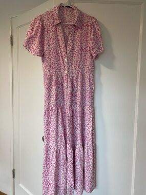 Pink floral Zara dress